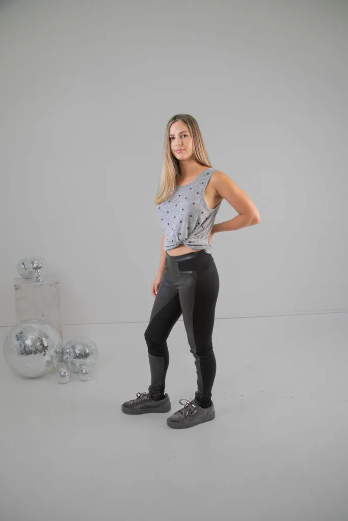 Helmut Lang "Slim" Leather Leggings in Black - Size XS