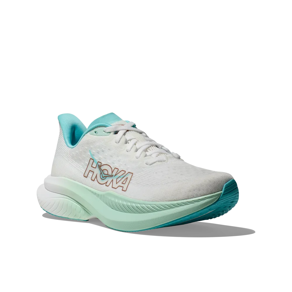 Hoka Womens Mach 6 Frost/Rose Gold
