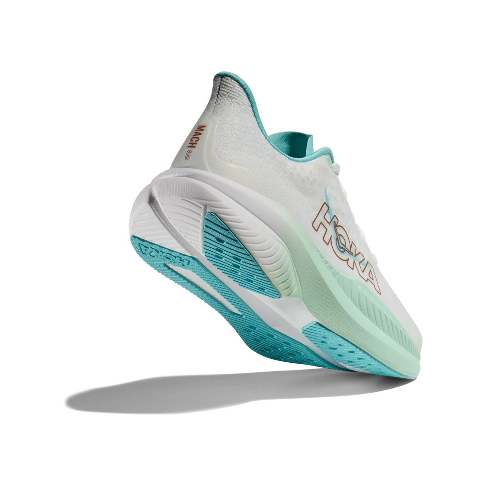 Hoka Womens Mach 6 Frost/Rose Gold