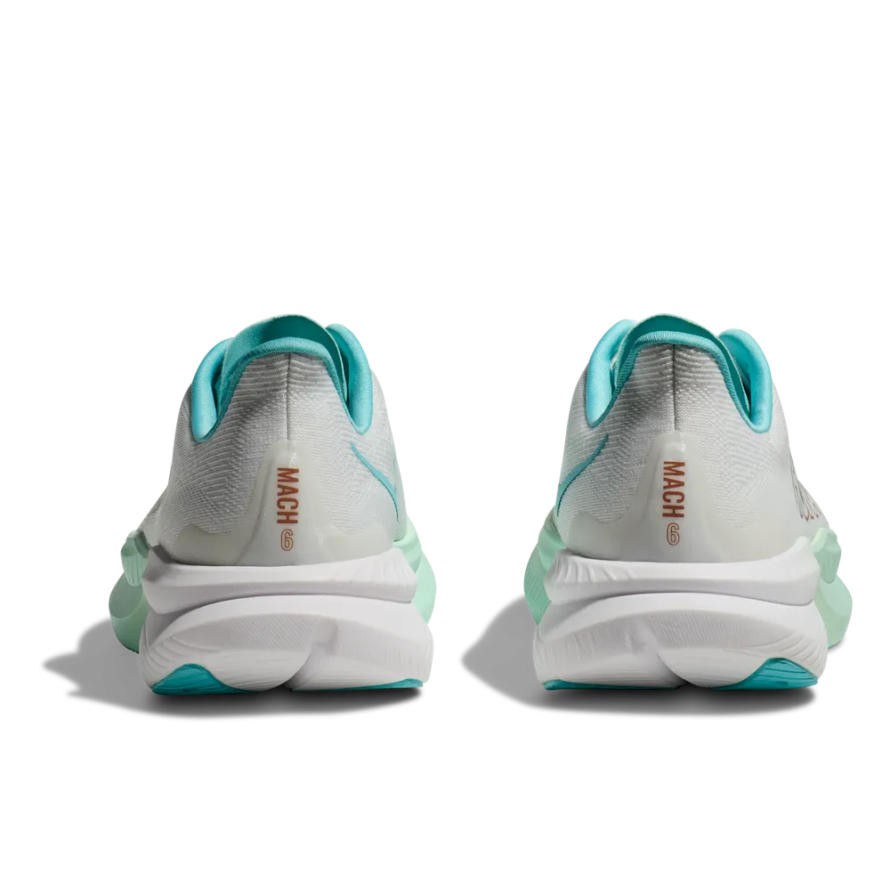Hoka Womens Mach 6 Frost/Rose Gold