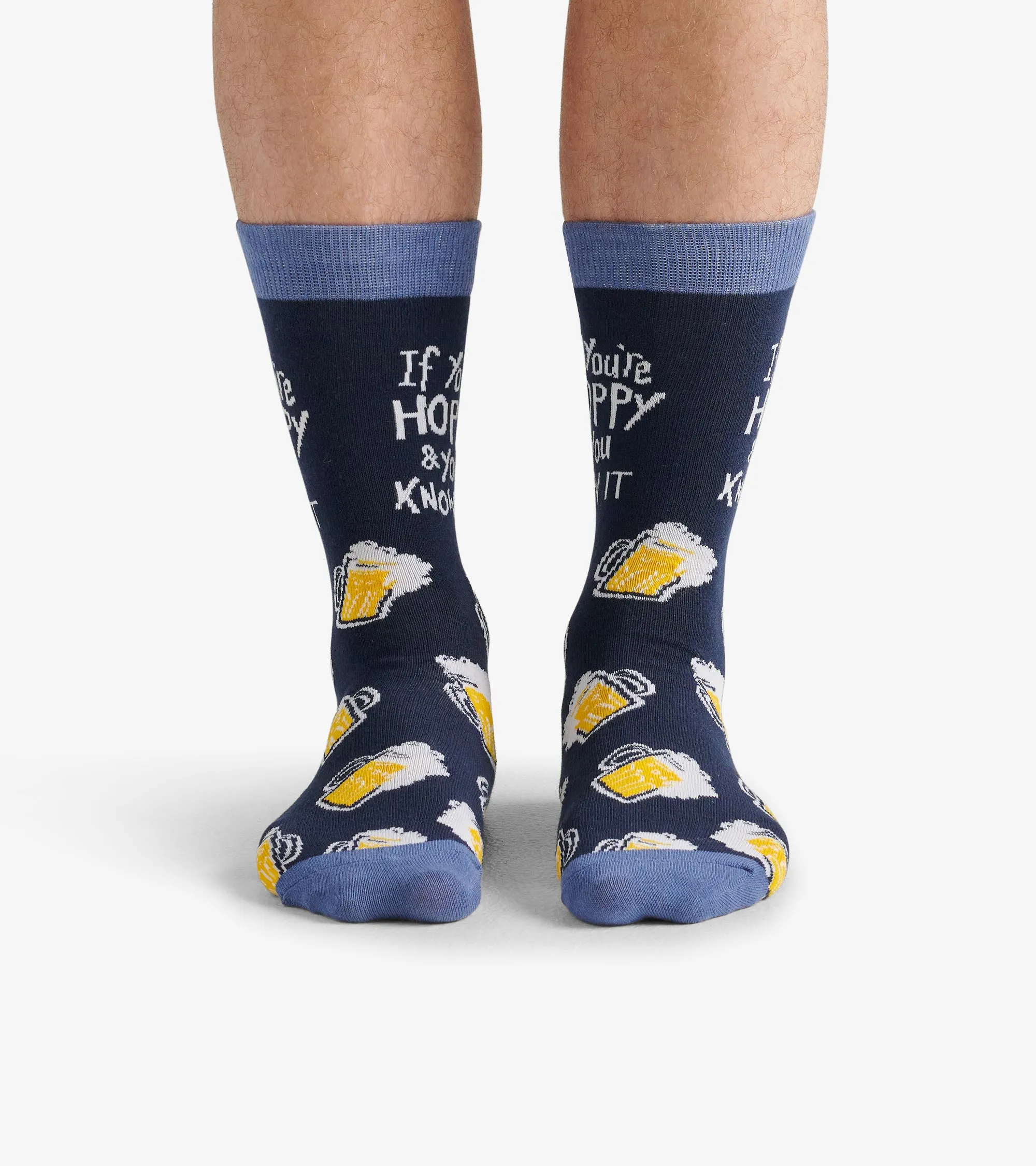 If You're Hoppy And You Know it Men's Crew Socks