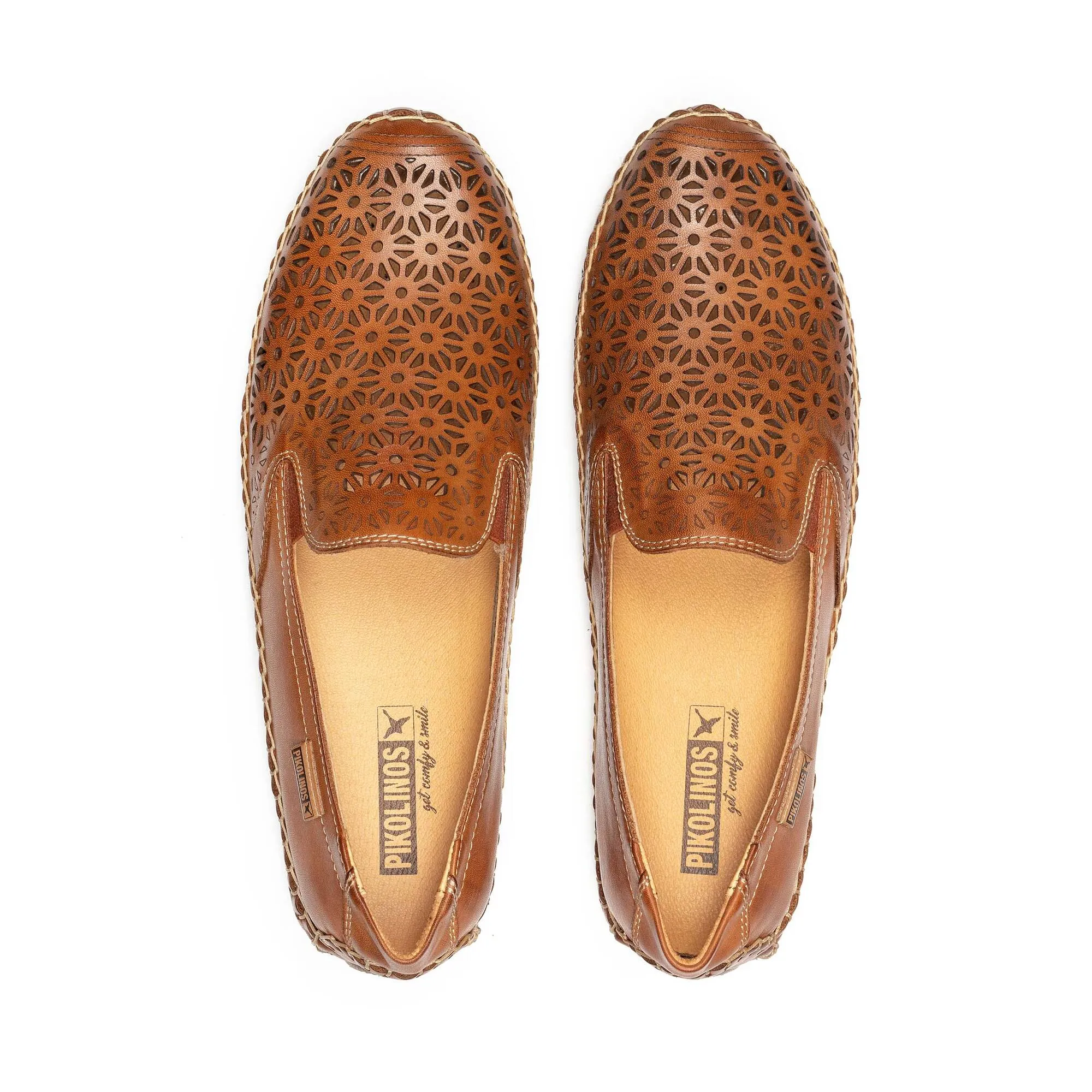 'Jerez' women's perforated summer loafer - brown