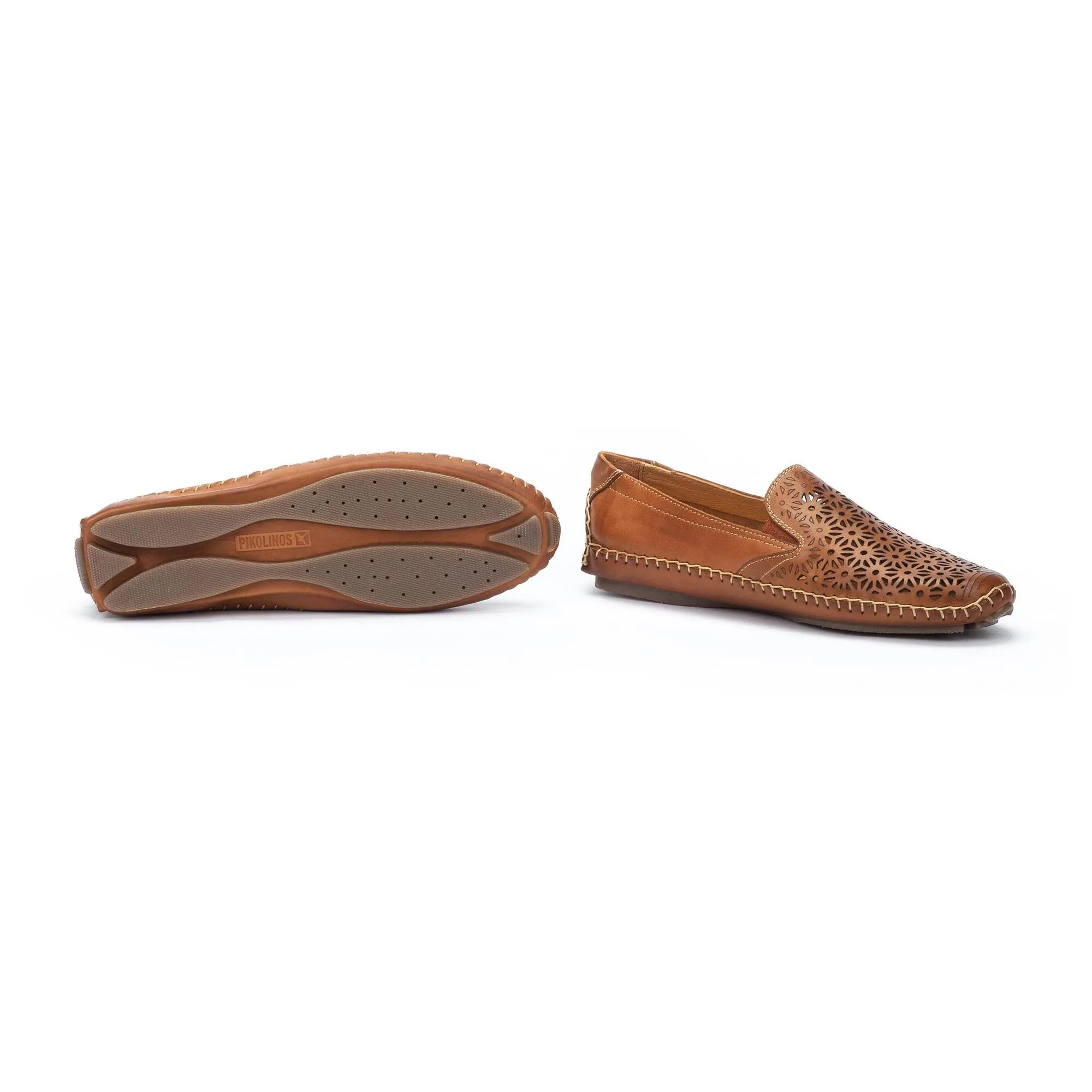 'Jerez' women's perforated summer loafer - brown