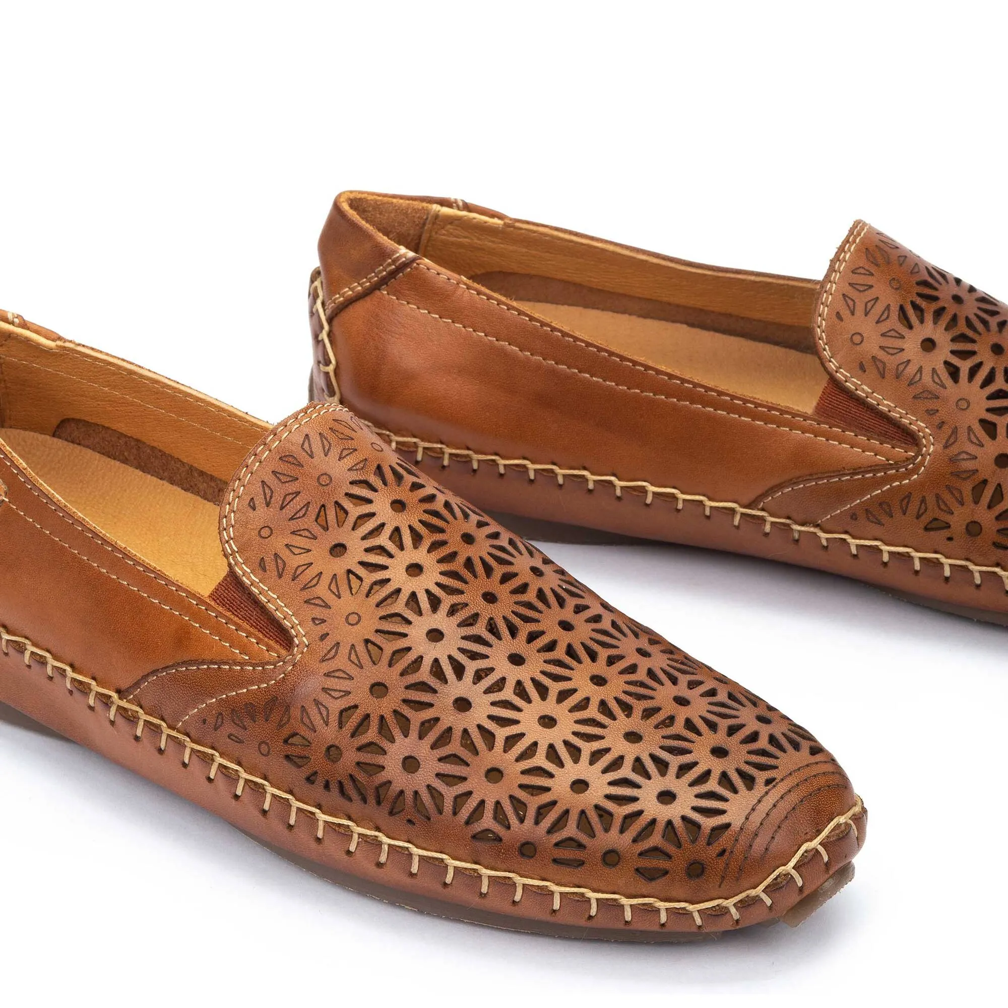 'Jerez' women's perforated summer loafer - brown