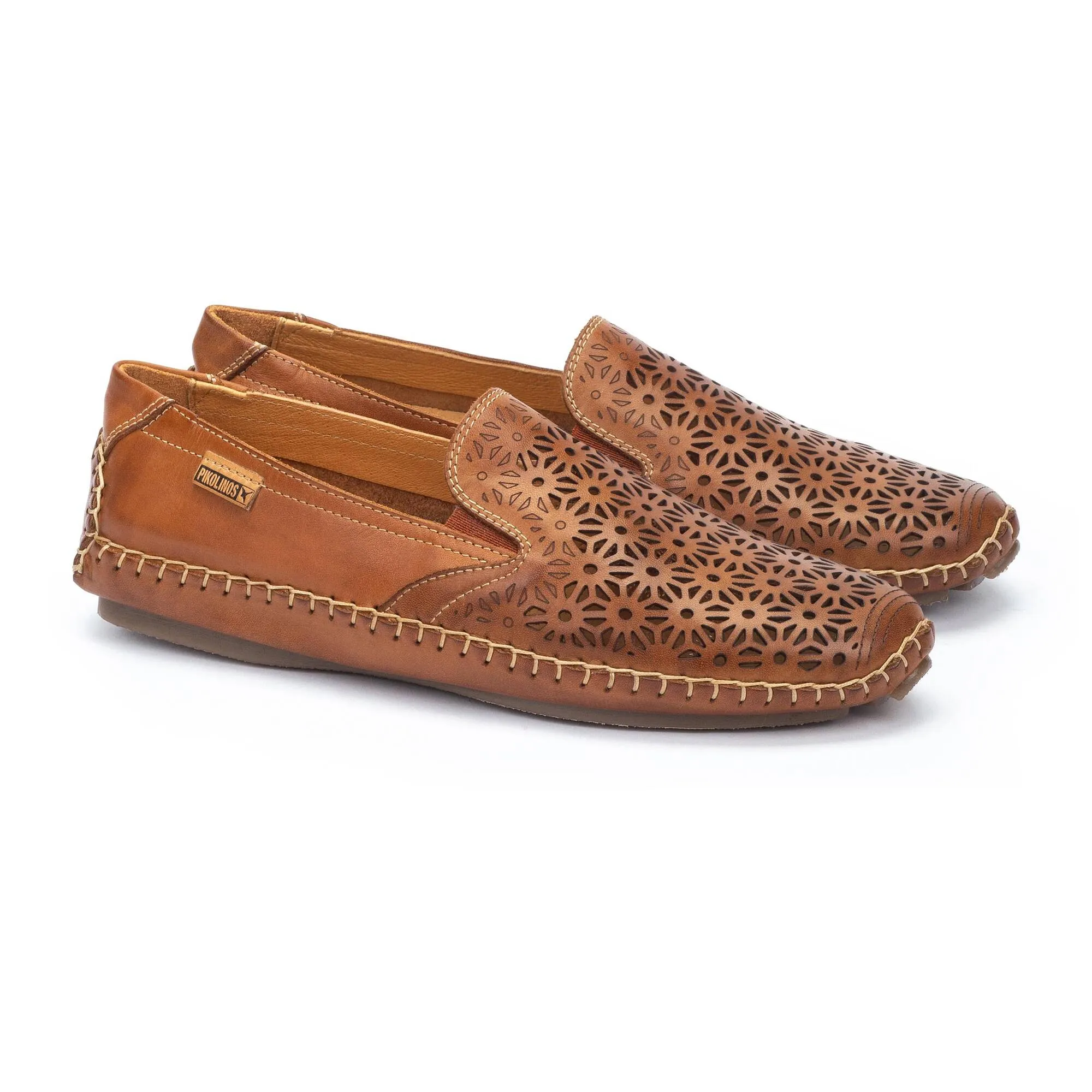 'Jerez' women's perforated summer loafer - brown