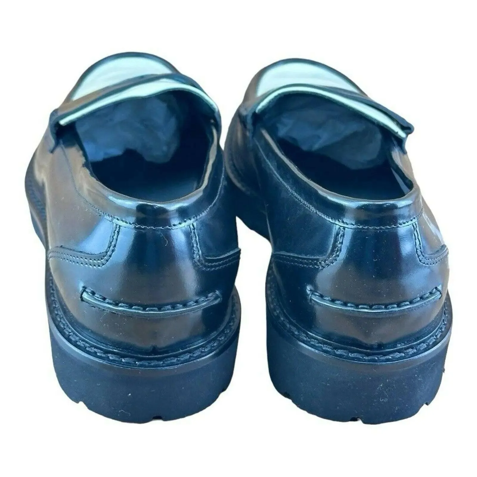 KOIO Arezzo Black White Penny Loafers Men