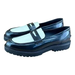 KOIO Arezzo Black White Penny Loafers Men