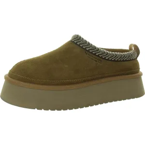 Koolaburra Womens Burree Embroidered Faux Shearling Loafer Slippers