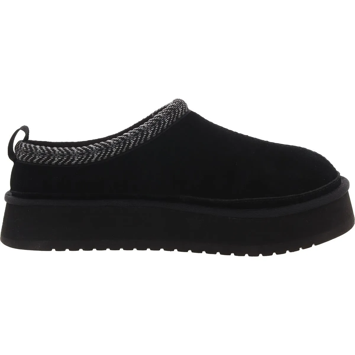 Koolaburra Womens Burree Embroidered Faux Shearling Loafer Slippers