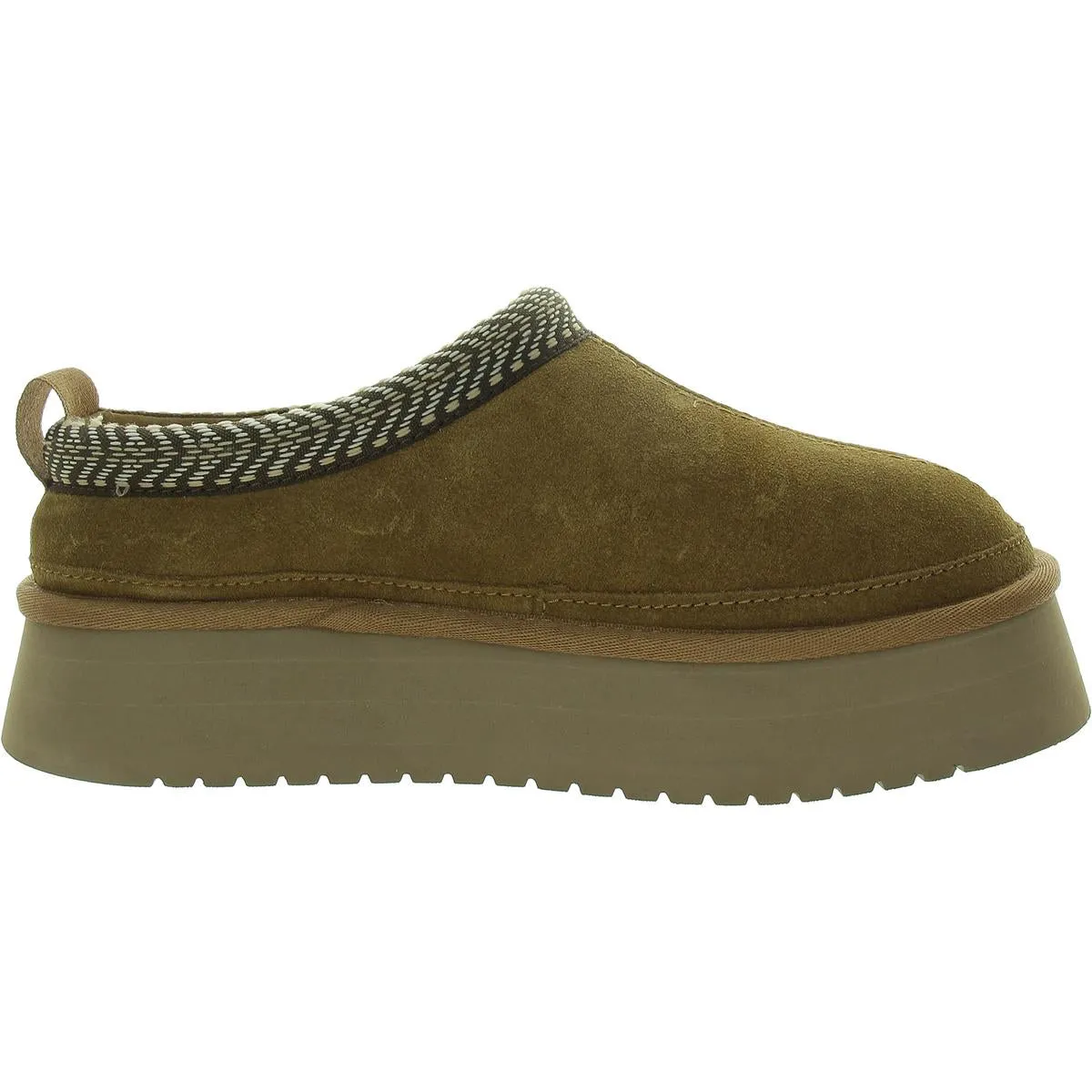 Koolaburra Womens Burree Embroidered Faux Shearling Loafer Slippers