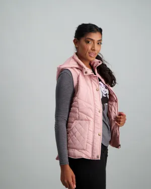 Ladies Soft Basic Gilet - Light Pink