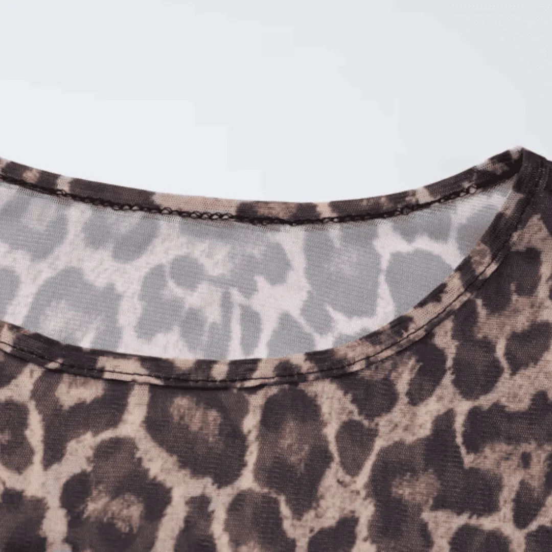 Leopard Print Maxi Dress