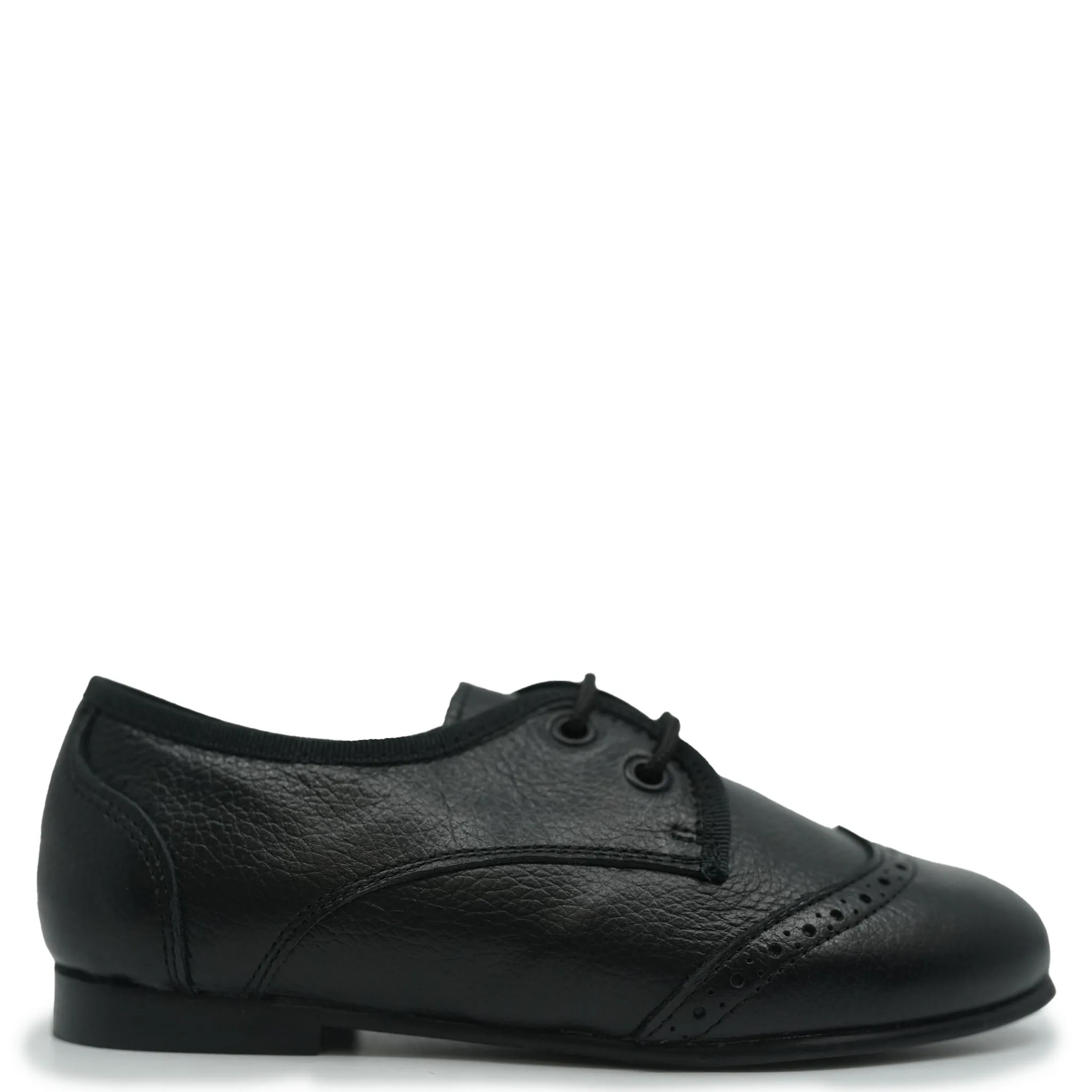 LMDI Black Leather Wingtip Oxford