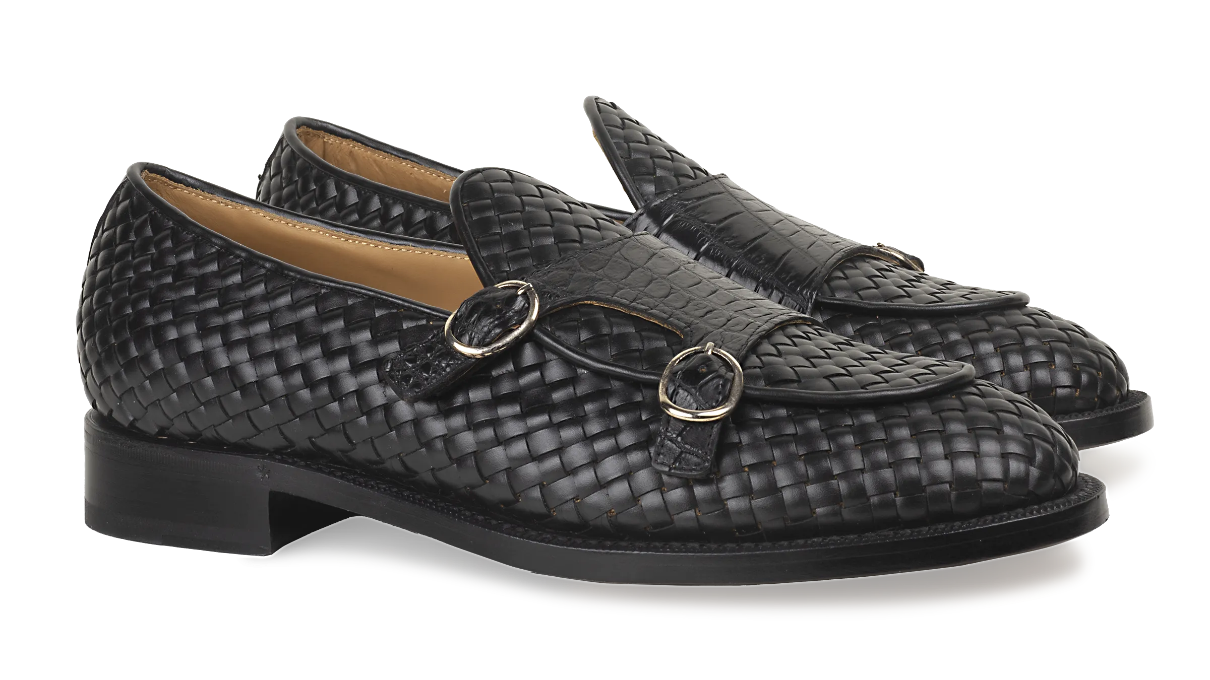 Loafer 02 - Double monk - Goodyear welted - Black