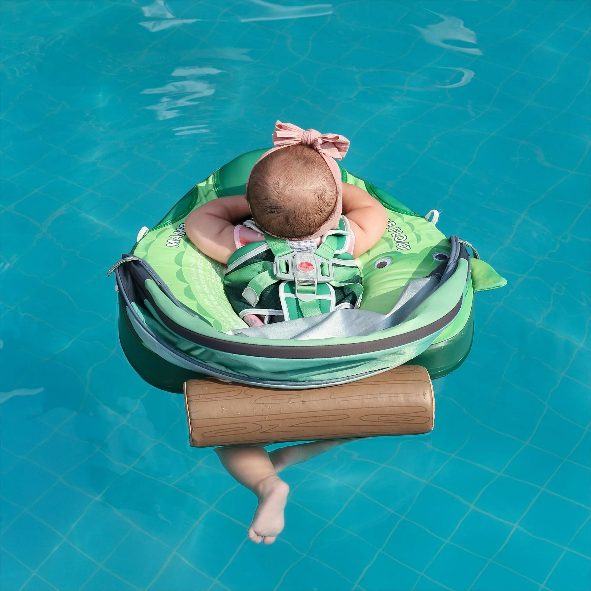 Mambobaby Float with Canopy and Tail Crocodile