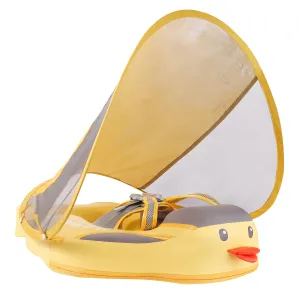 Mambobaby Float with Canopy and Tail Yellow Duck