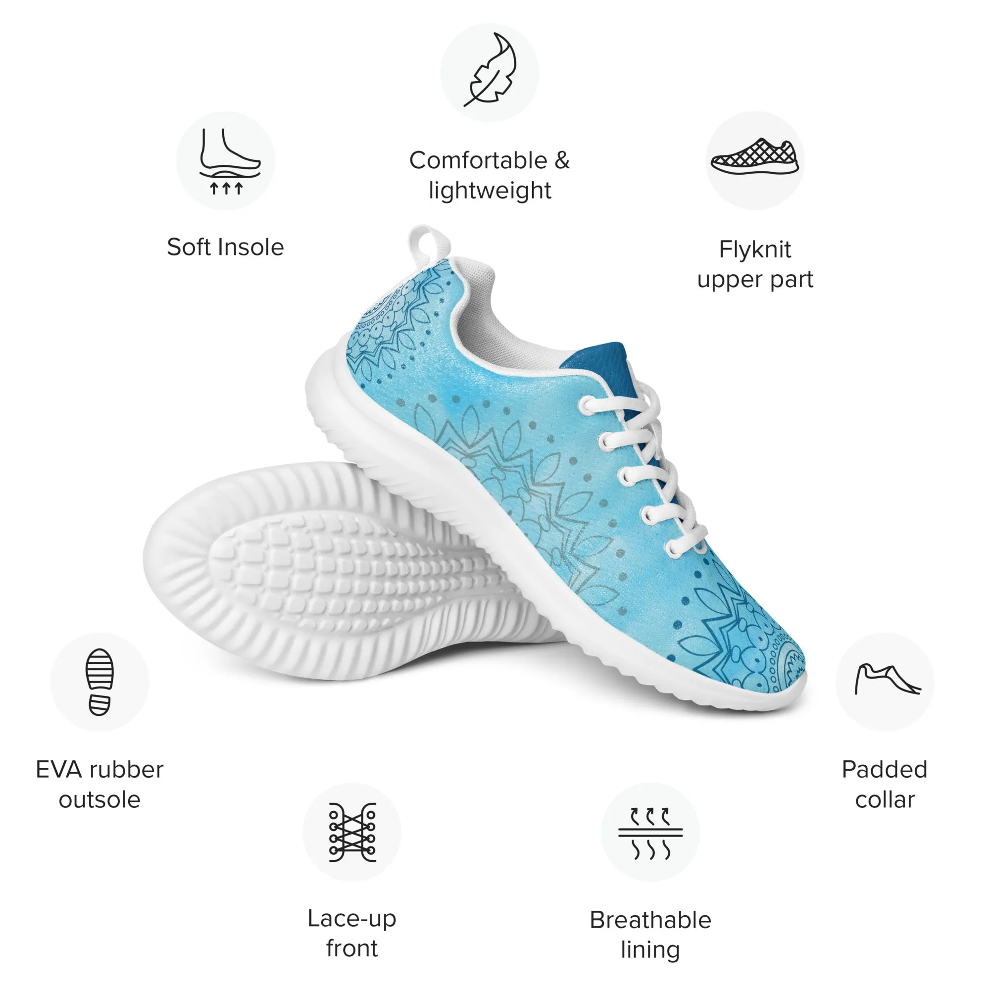Mandala Breeze Women's Lightweight Athletic Sneakers