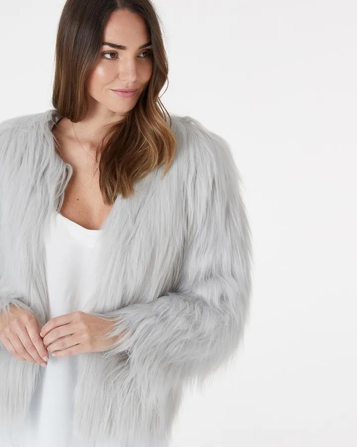 Marmont Faux Fur - Light Grey