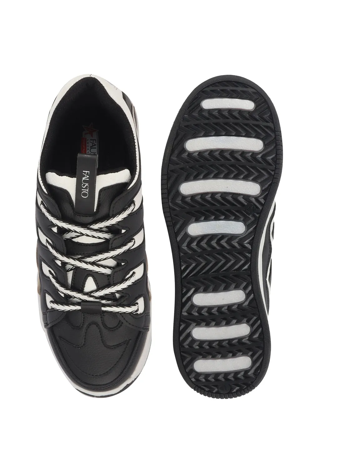 Men White Retro Streetwear Chunky Rugged Sneakers | Heavy Duty Gen-Z Korean Casual Shoes | Memory Cushioned Insole