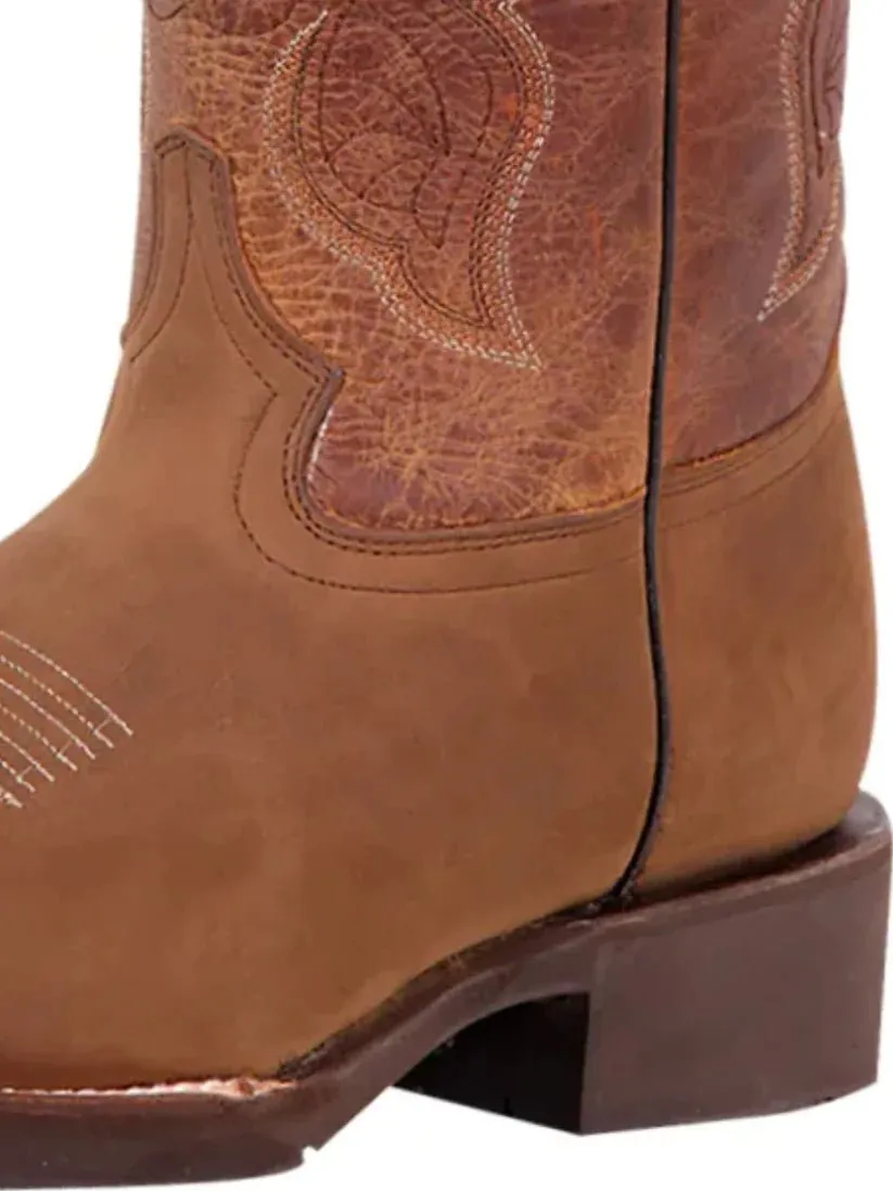 Men's Bovine Leather Classic Western Cowboy Boots 'El General' 43011