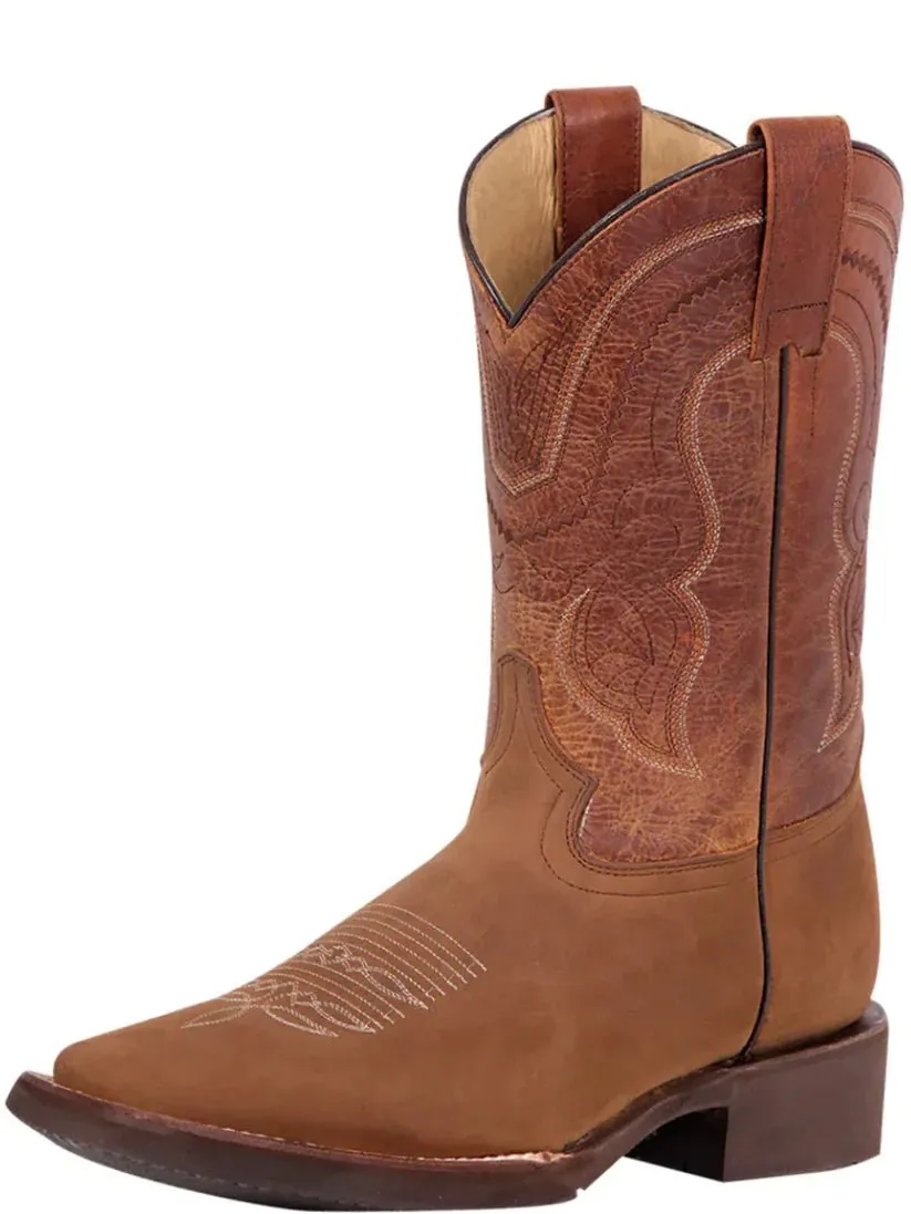 Men's Bovine Leather Classic Western Cowboy Boots 'El General' 43011