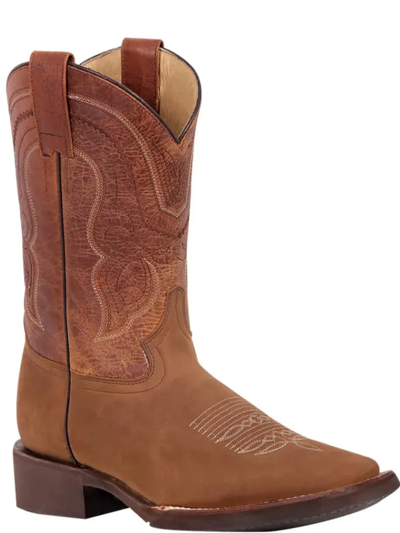 Men's Bovine Leather Classic Western Cowboy Boots 'El General' 43011