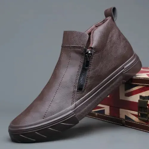 Men's Vulcanized Leather Loafers