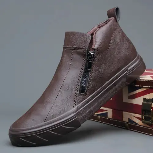 Men's Vulcanized Leather Loafers