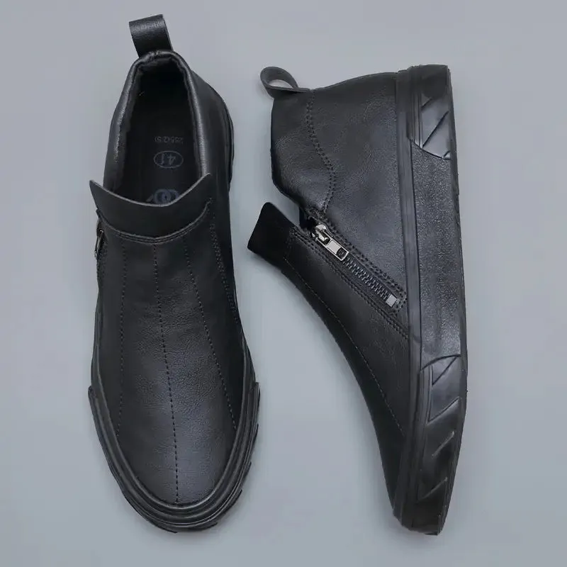 Men's Vulcanized Leather Loafers