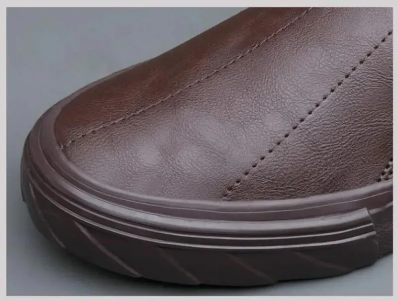 Men's Vulcanized Leather Loafers