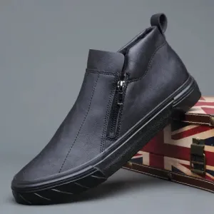 Men's Vulcanized Leather Loafers