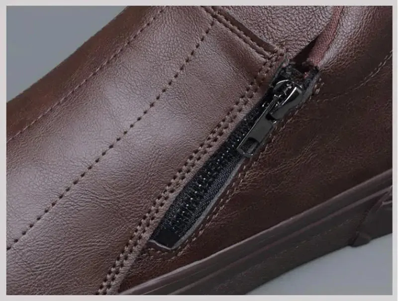 Men's Vulcanized Leather Loafers