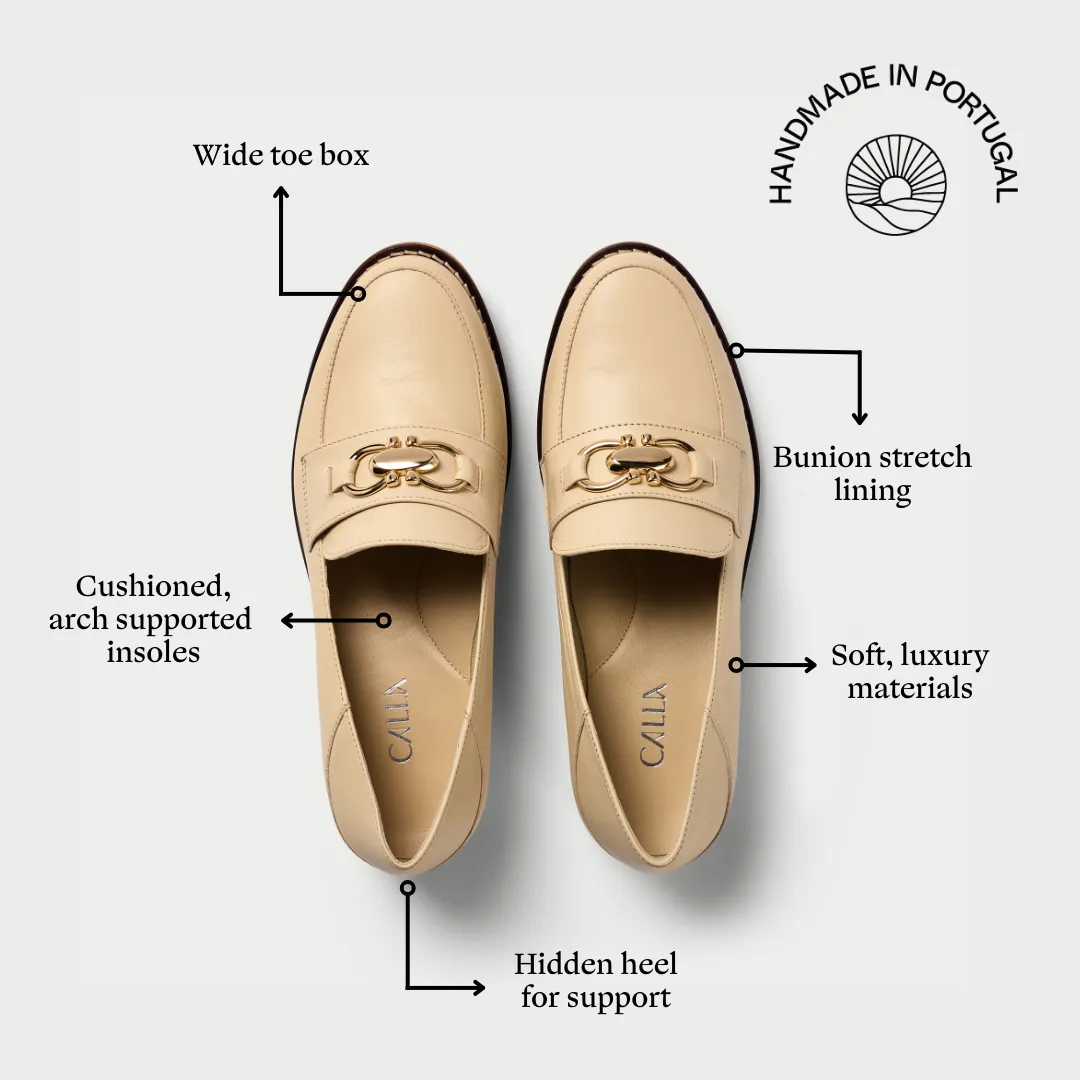 Meredith - Neutral leather
