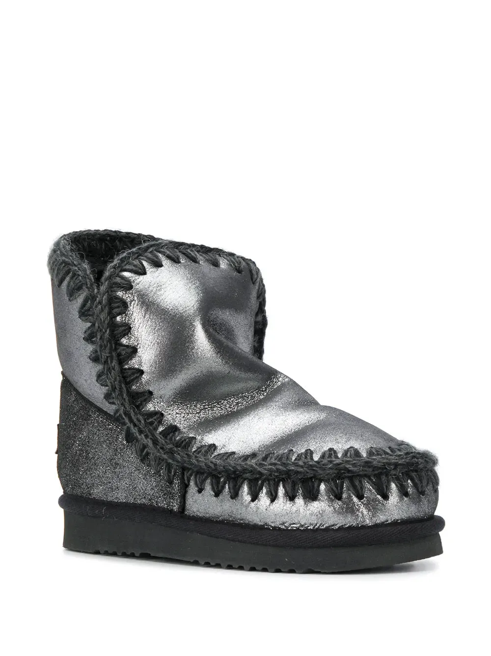 Mou woven detail boots