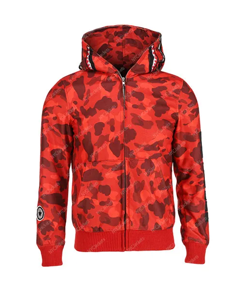 NEW Men's Dupe Red Bape Hoodie Sz M