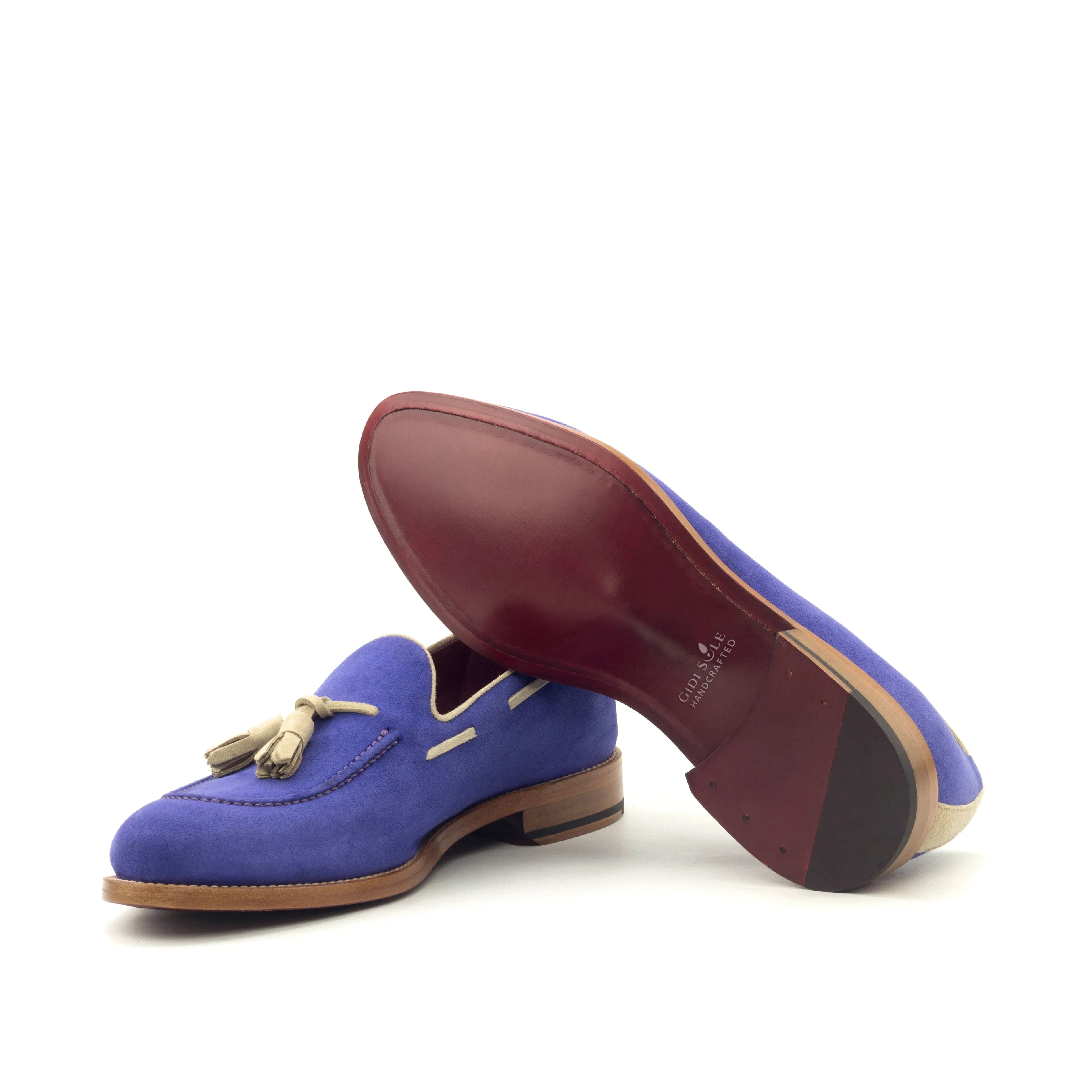 OG Loafer - Kid Suede Purple And Taupe