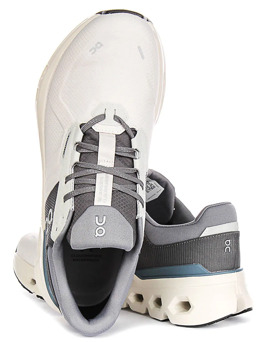 On Running Cloudrunner 2 Waterproof In Grey For Men