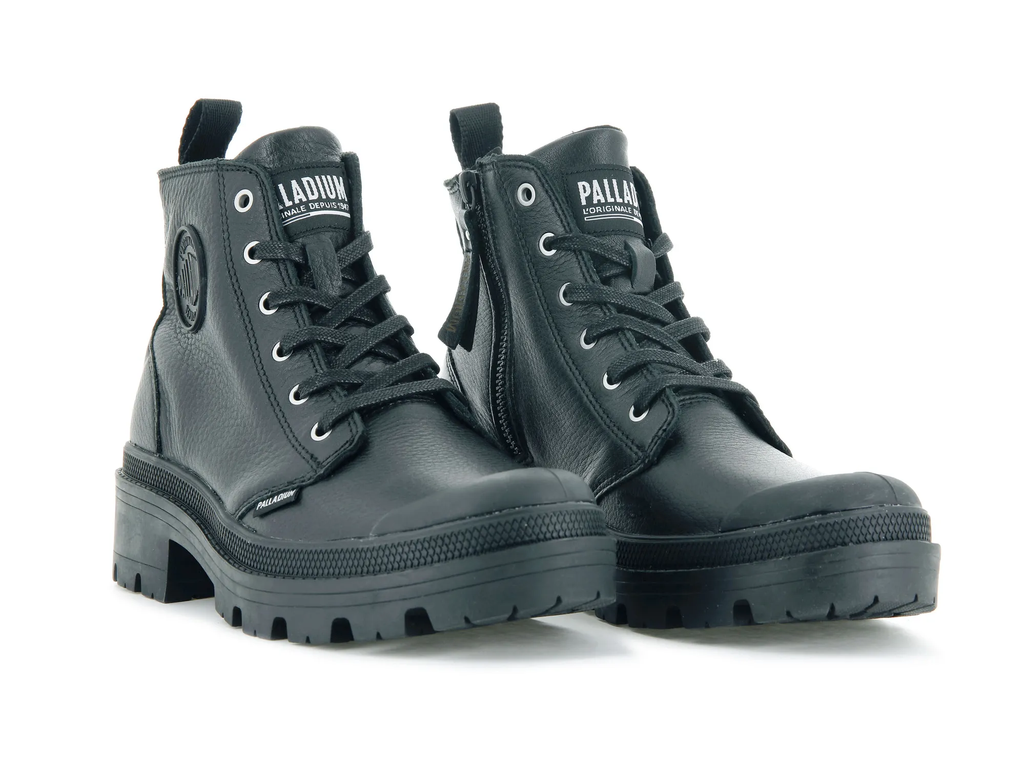 PALLABASE LEATHER BLACK/BLACK