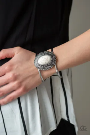 Paparazzi - Extra EMPRESS-ive - White Bracelet
