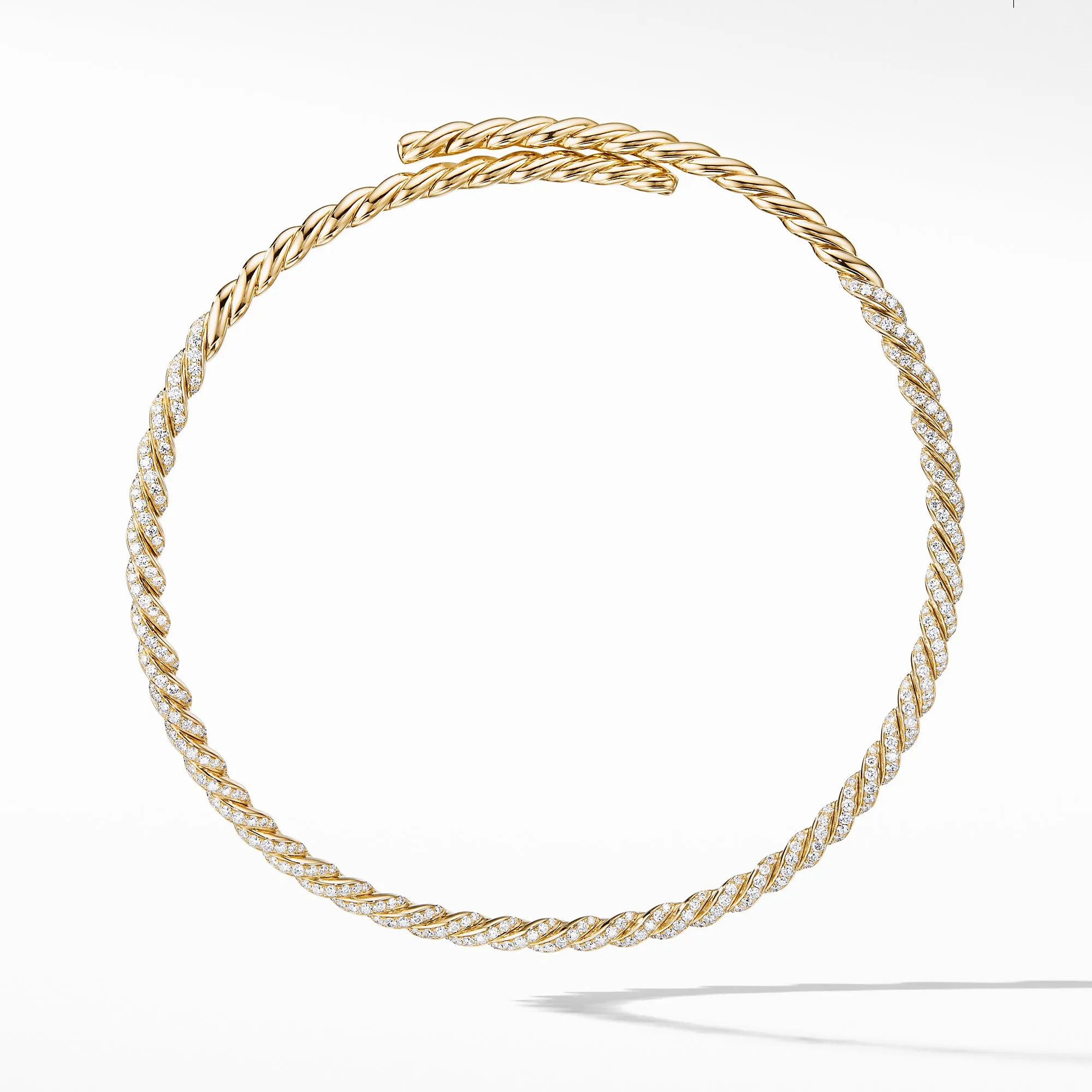 Pavéflex Necklace with Diamonds in 18K Yellow Gold
