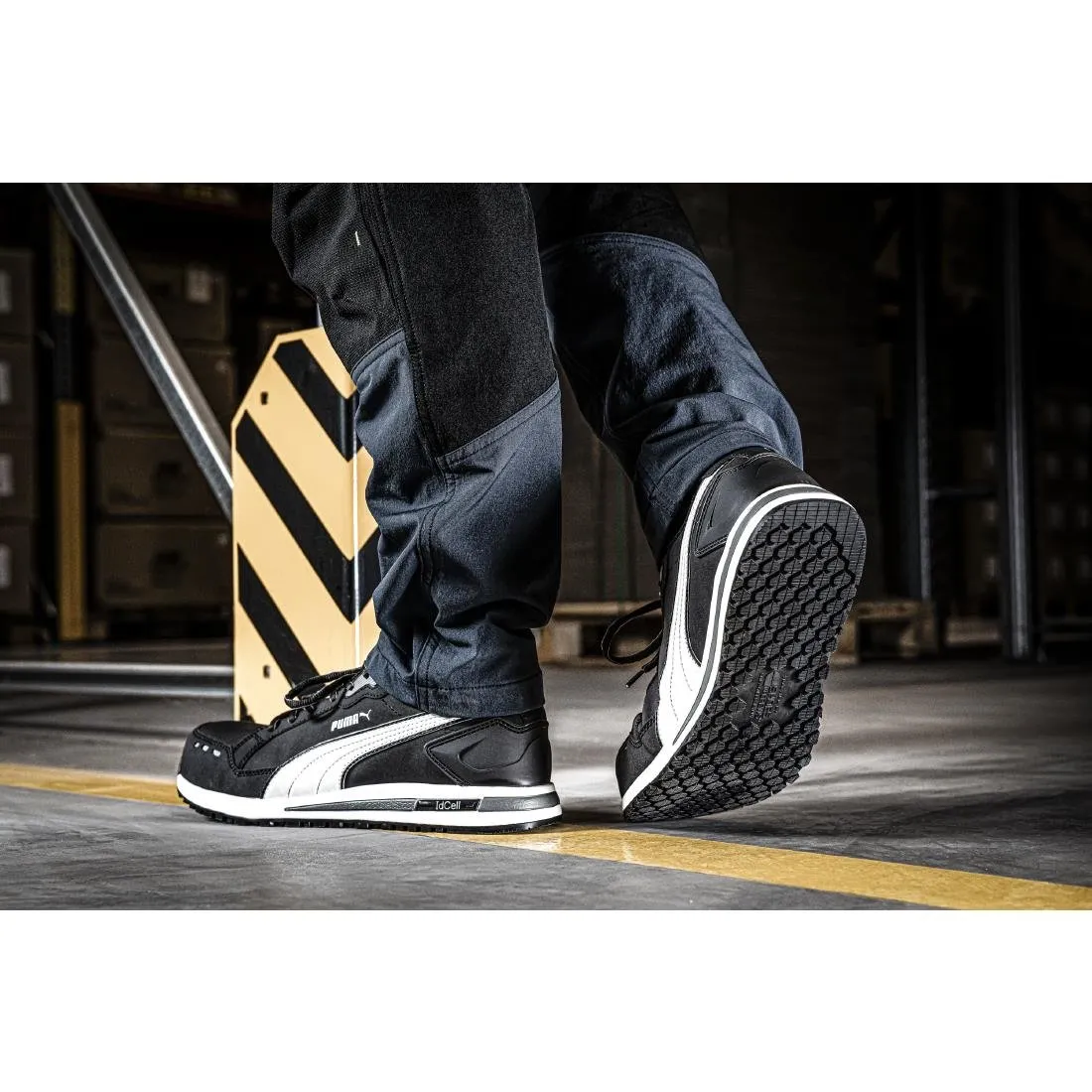 Puma Airtwist Safety Trainer Black & White  46