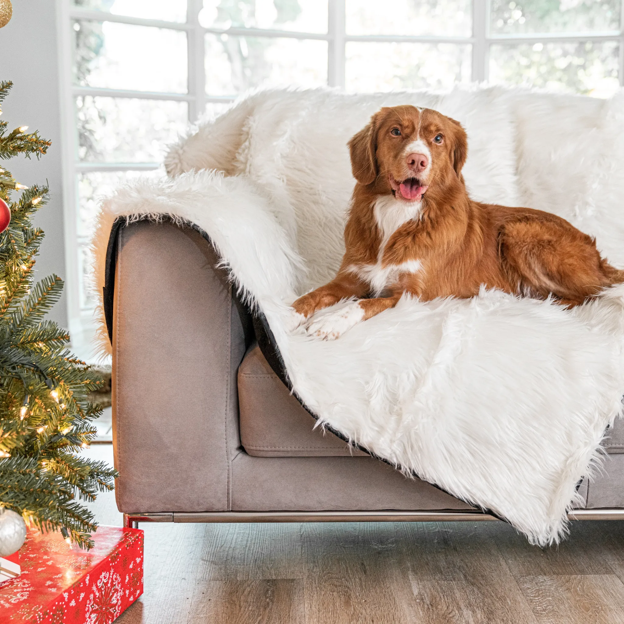 PupProtector™ Waterproof Throw Blanket - Polar White