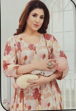 Rayon Maternity and feeding dress
