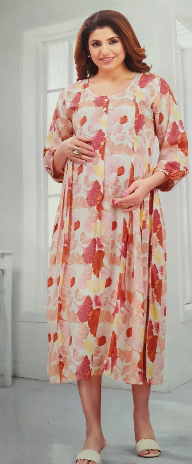 Rayon Maternity and feeding dress