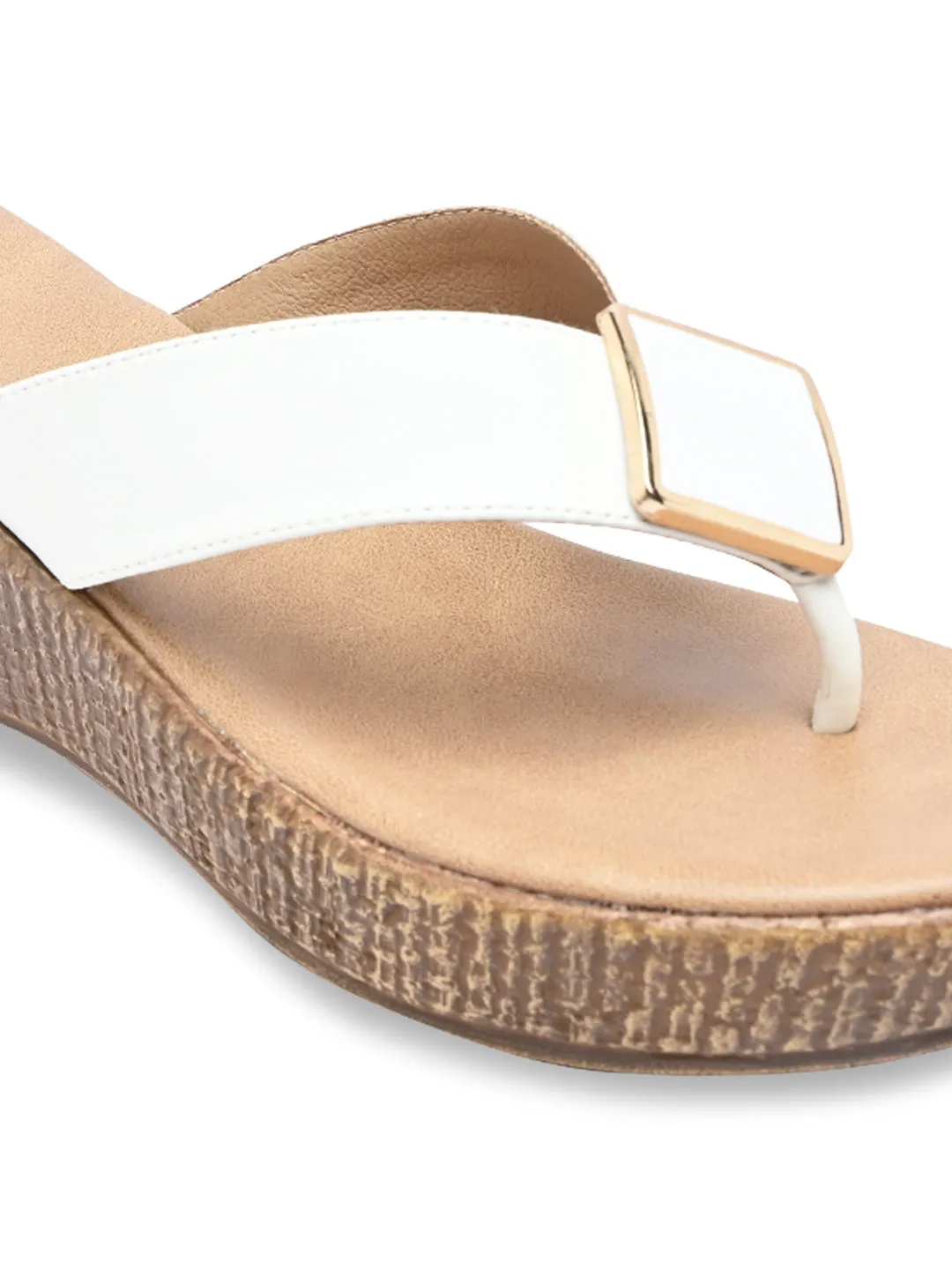 Rocia By Regal White Women Casual Wedge Sandals