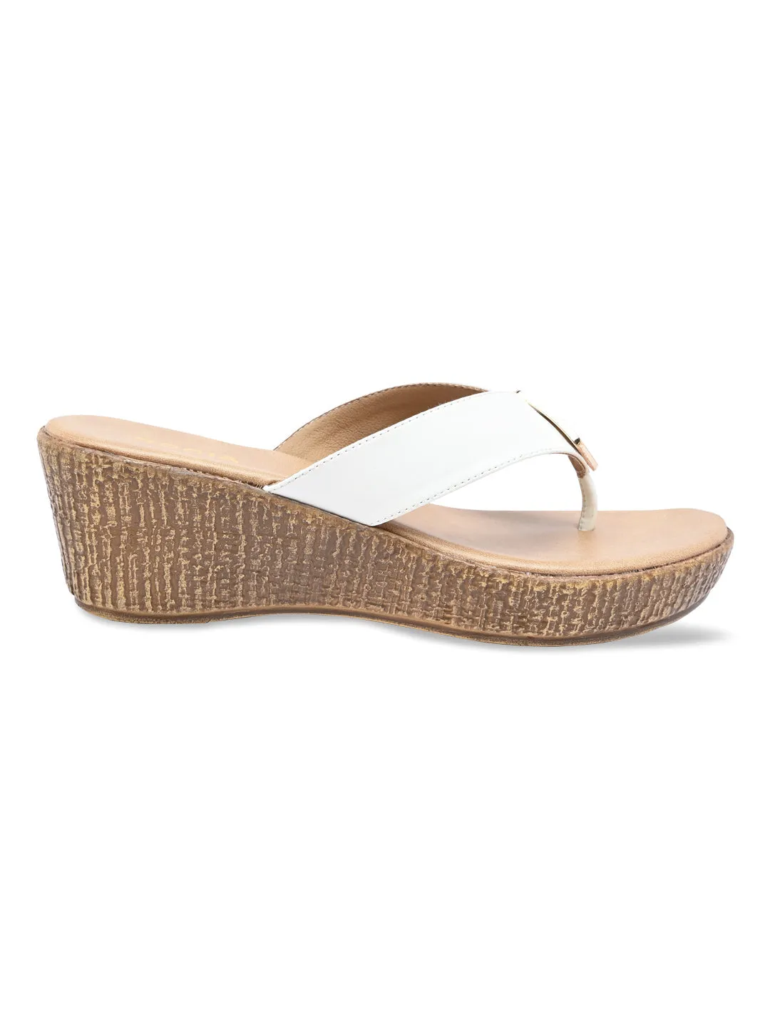 Rocia By Regal White Women Casual Wedge Sandals