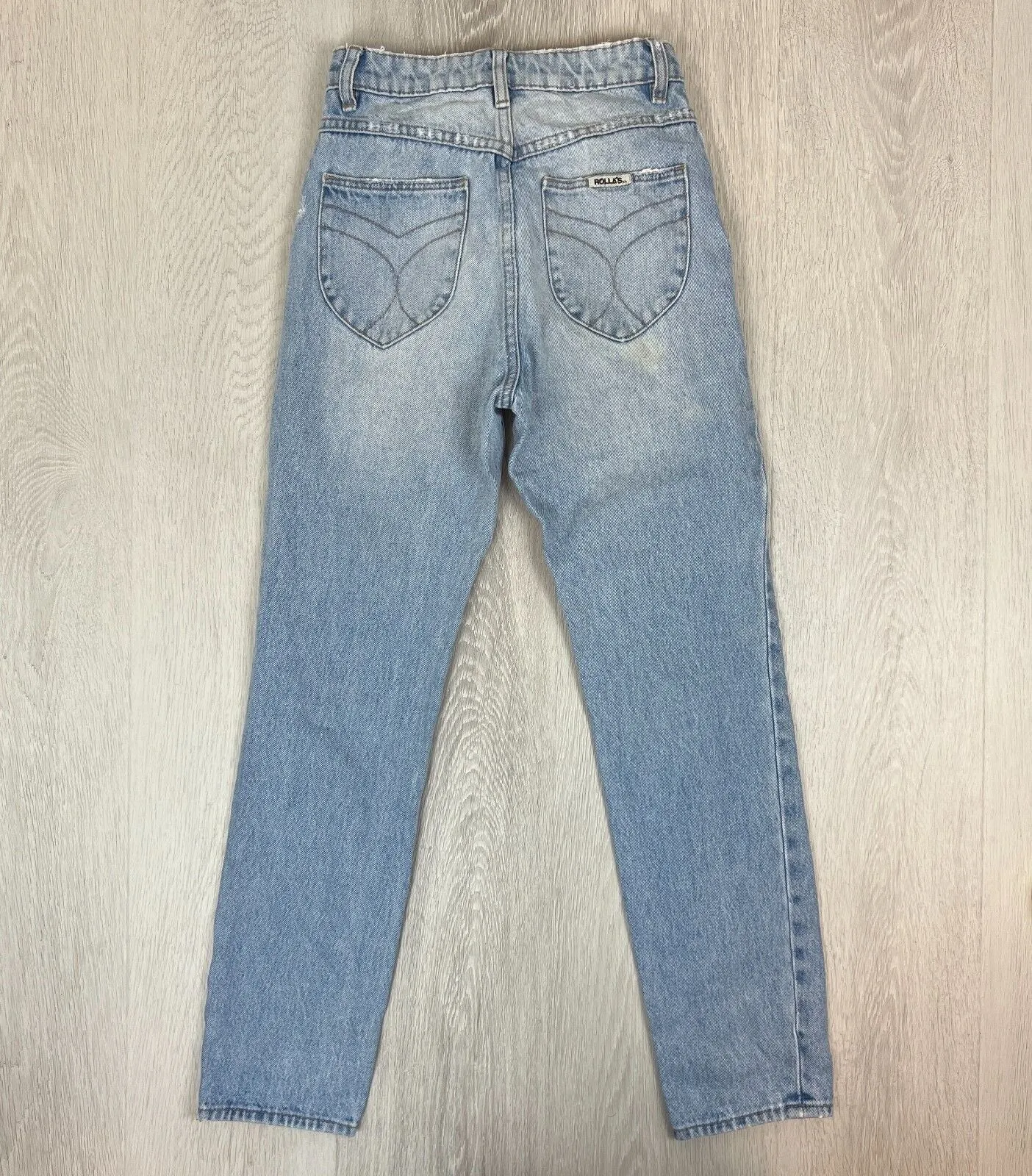 Rolla's Womens Dusters High Rise Slim Light Wash Jeans Size 25 (AU 7)