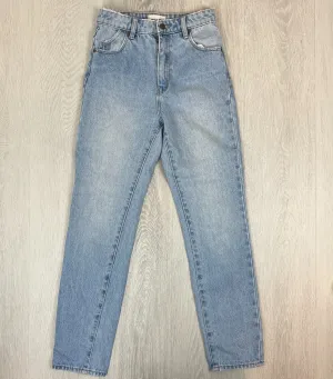Rolla's Womens Dusters High Rise Slim Light Wash Jeans Size 25 (AU 7)