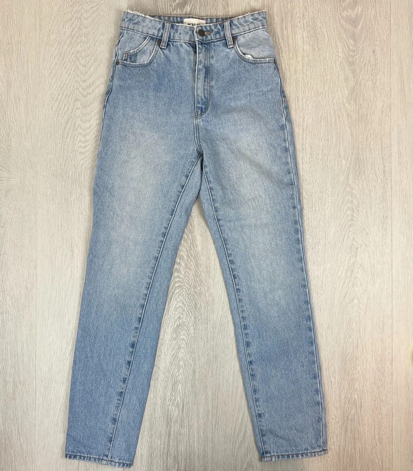 Rolla's Womens Dusters High Rise Slim Light Wash Jeans Size 25 (AU 7)