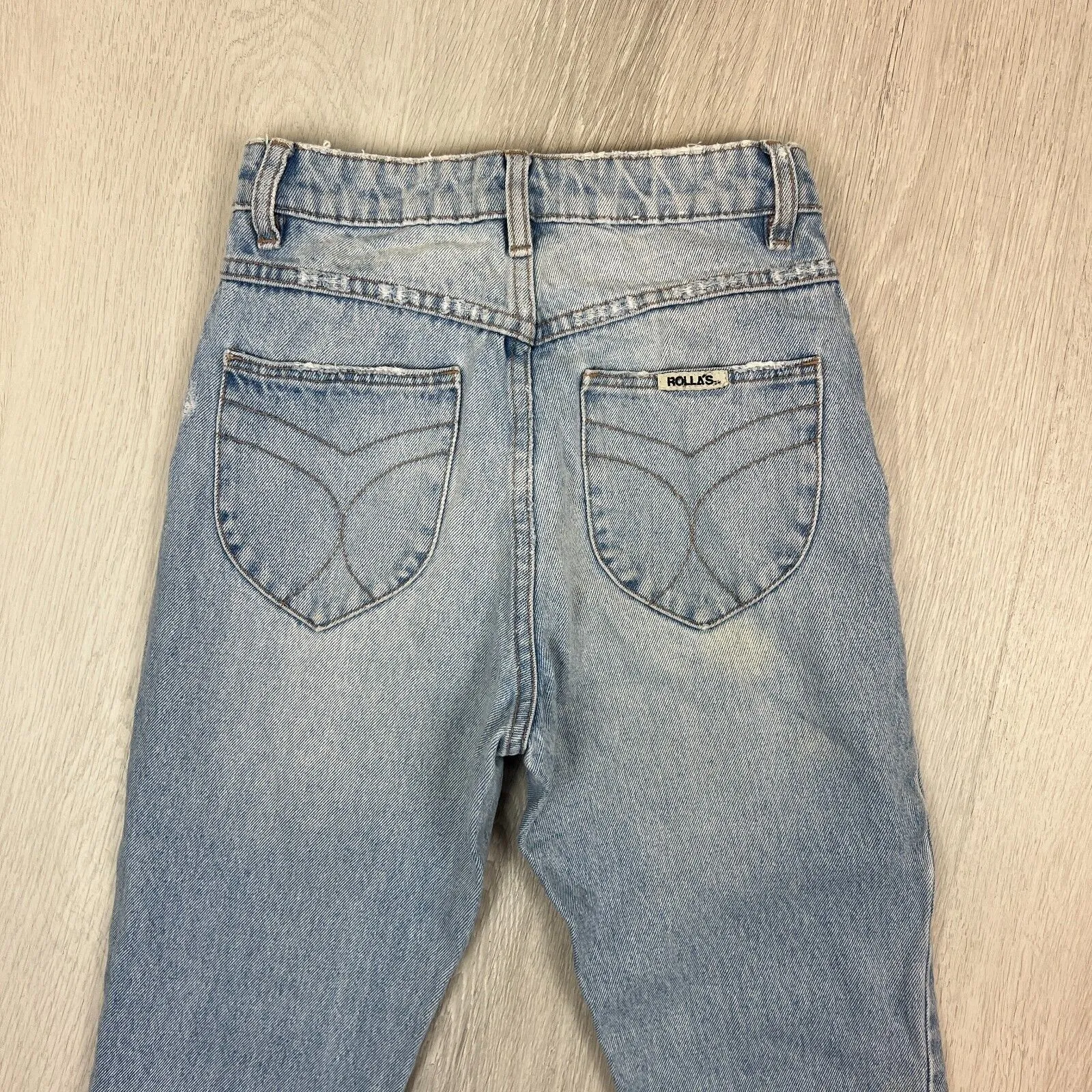 Rolla's Womens Dusters High Rise Slim Light Wash Jeans Size 25 (AU 7)